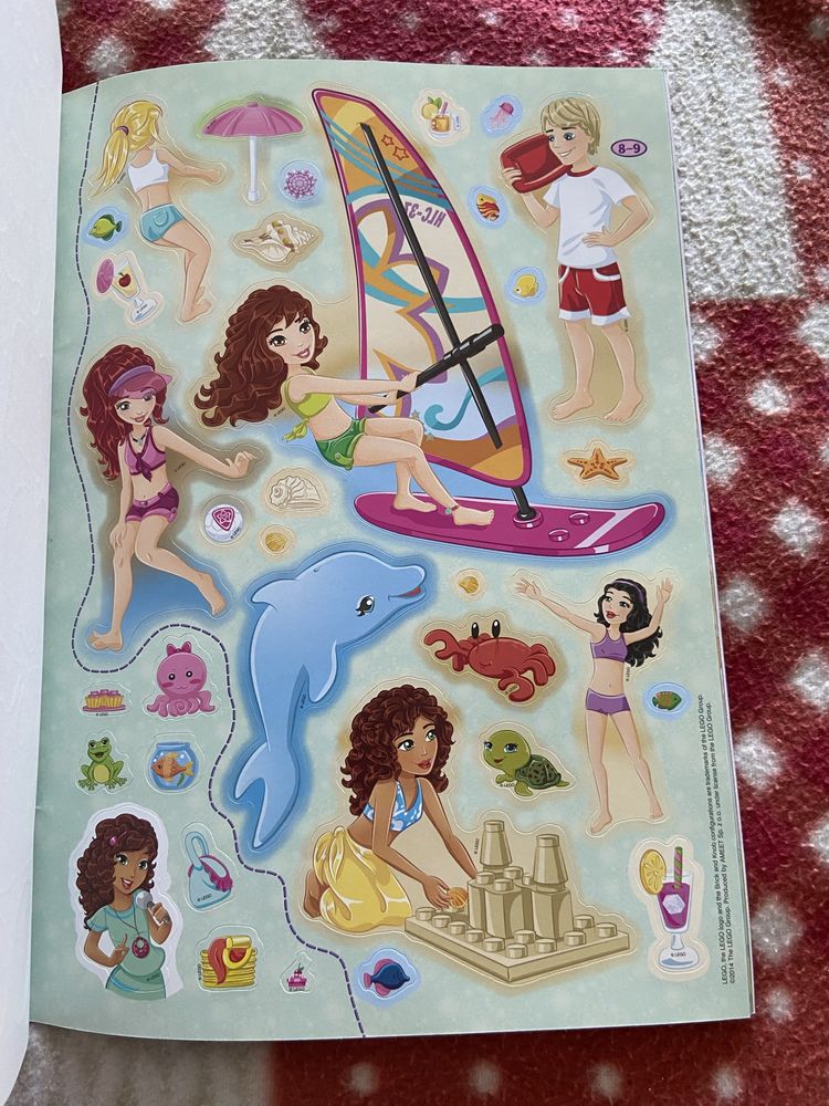 Lego friends kolorowanka z naklejkami nowa unikat