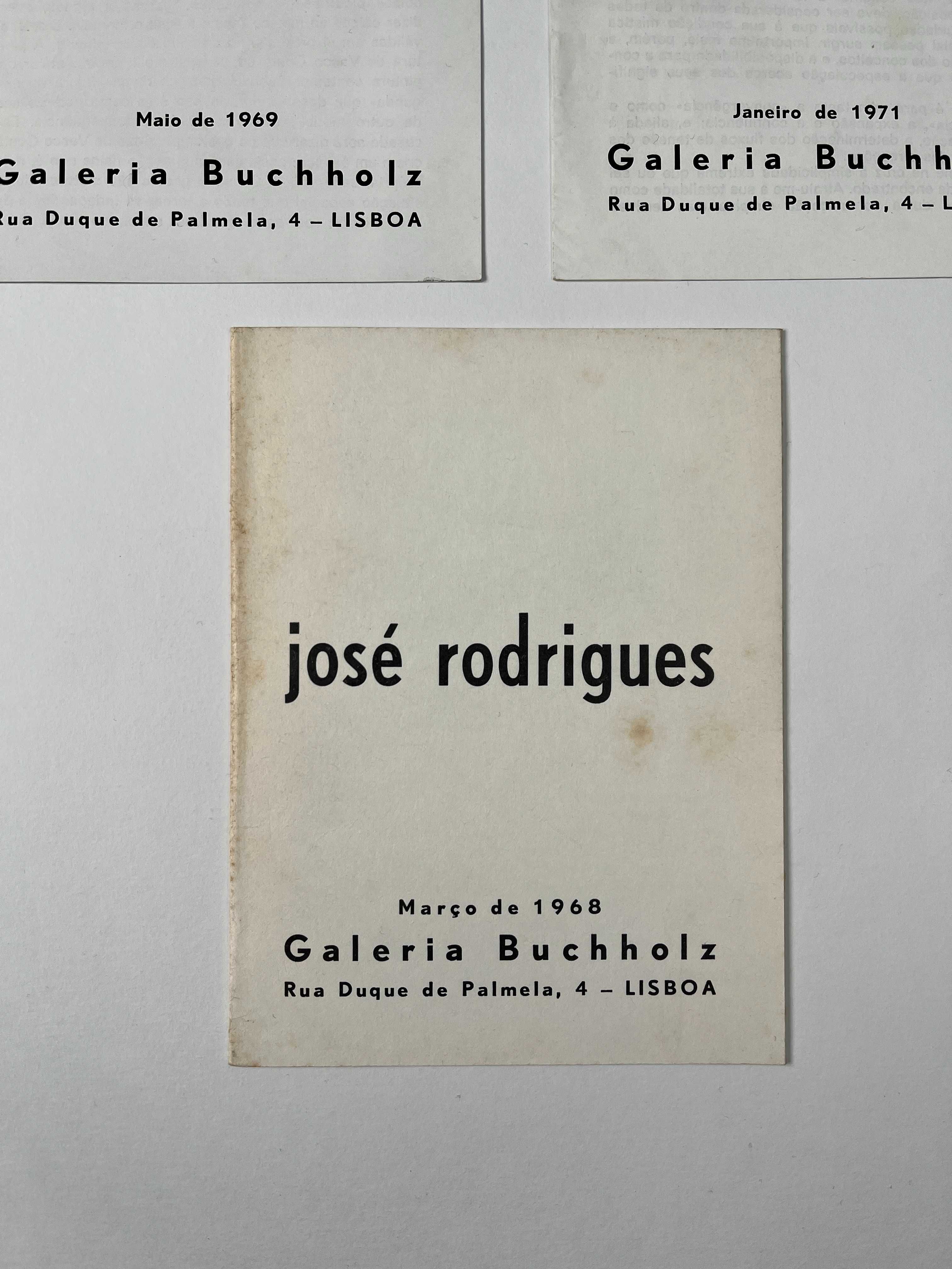 3 Catálogos Galeria Buchholz Vasco Costa José Rodrigues Joaquim Vieira