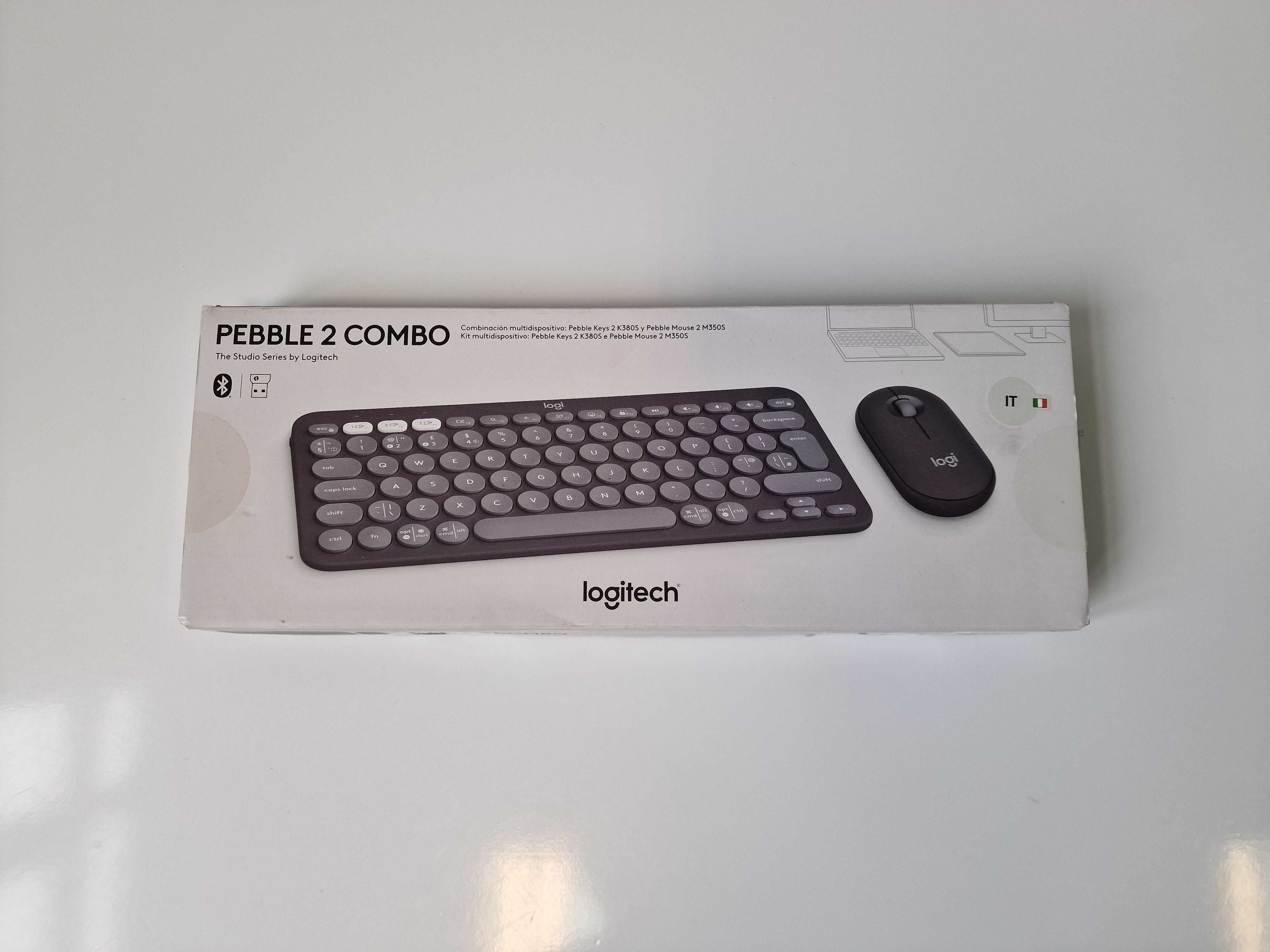 Logitech Pebble 2 Combo zestaw klawiatura + mysz grafitowy