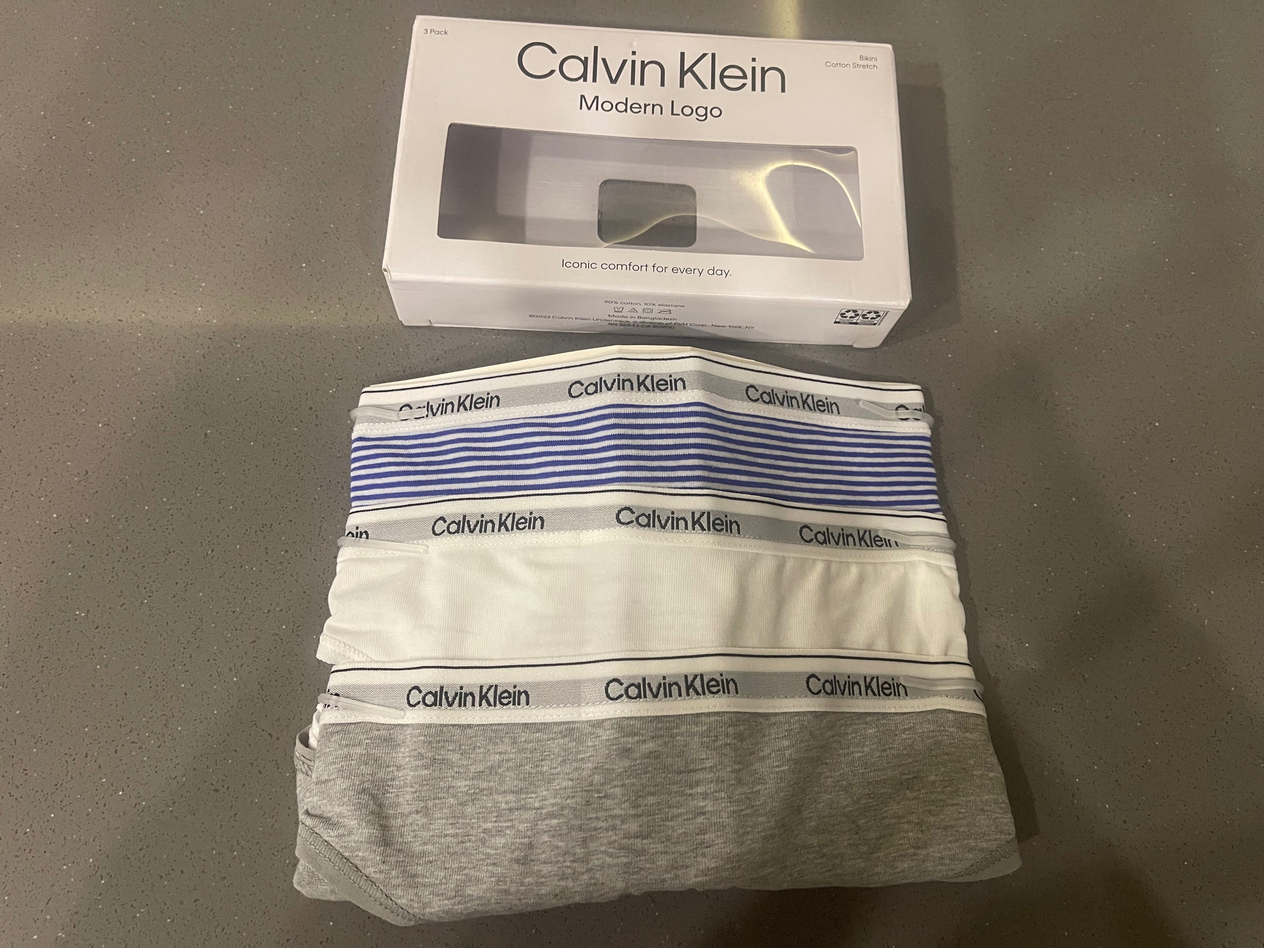 Calvin Klein . Набор трусиков 3 шт хлопок р М плюс еще одни в подарок