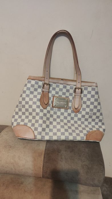 Torba duża LV dodatki ze skóry naturalnej