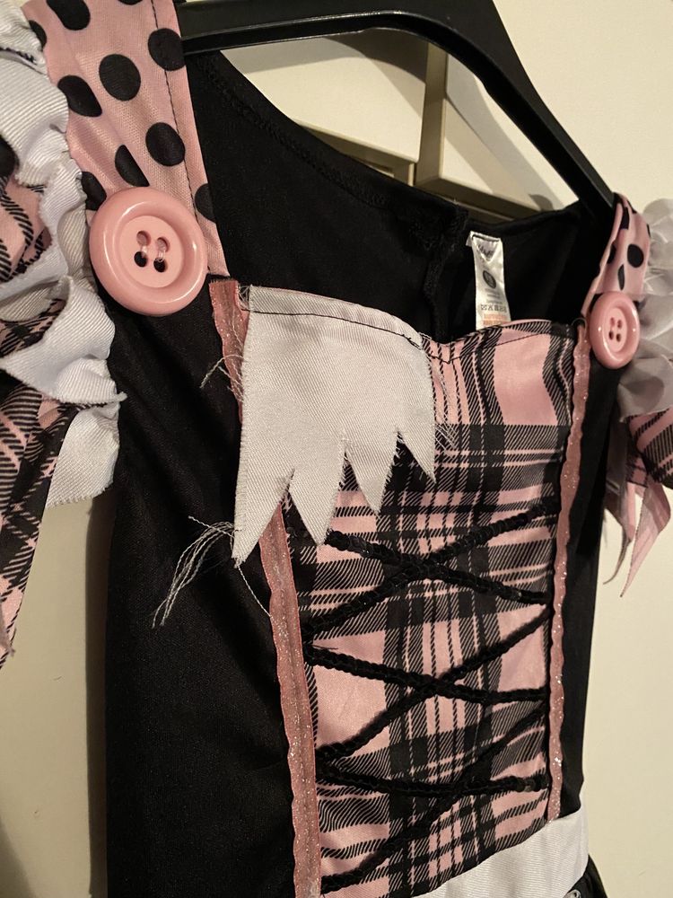 Sukienka upiorna uczennica pokojówka monster high halloween kucharka