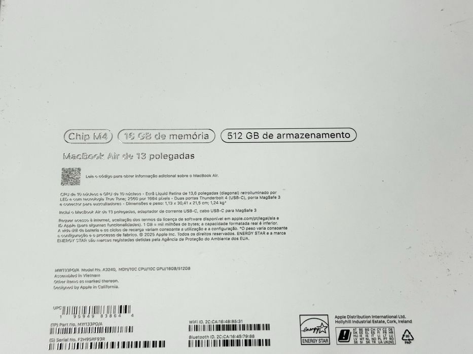 macbook air de 13 512 gb m 4