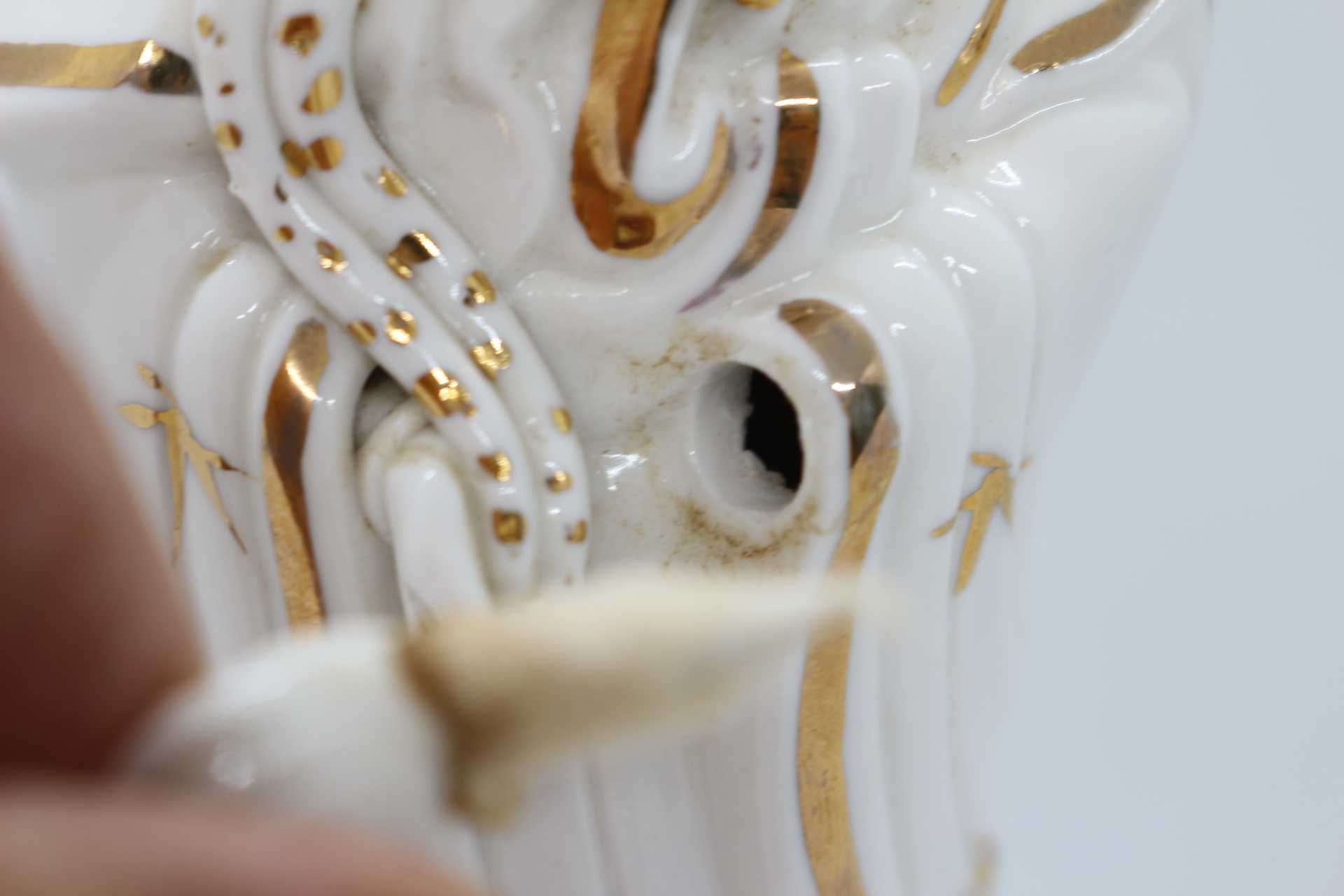 Guan Yin Completa 24 A cm Porcelana Chinesa a Ouro XIX