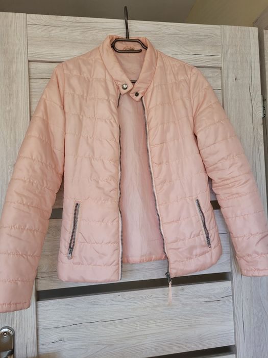 Kurtka damska pudrowy róż, rozmiar S/36,