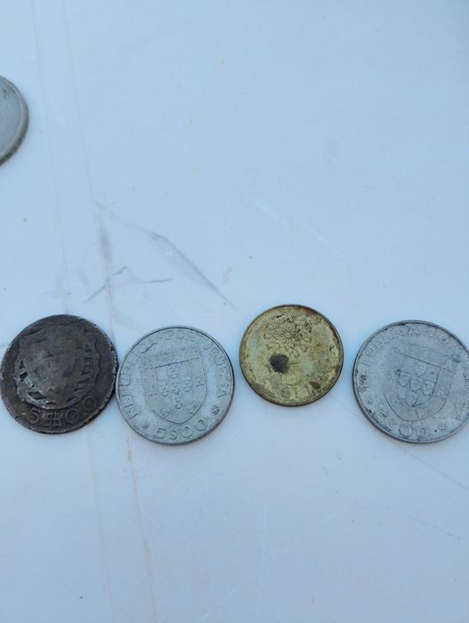 Moedas antigas para coleção