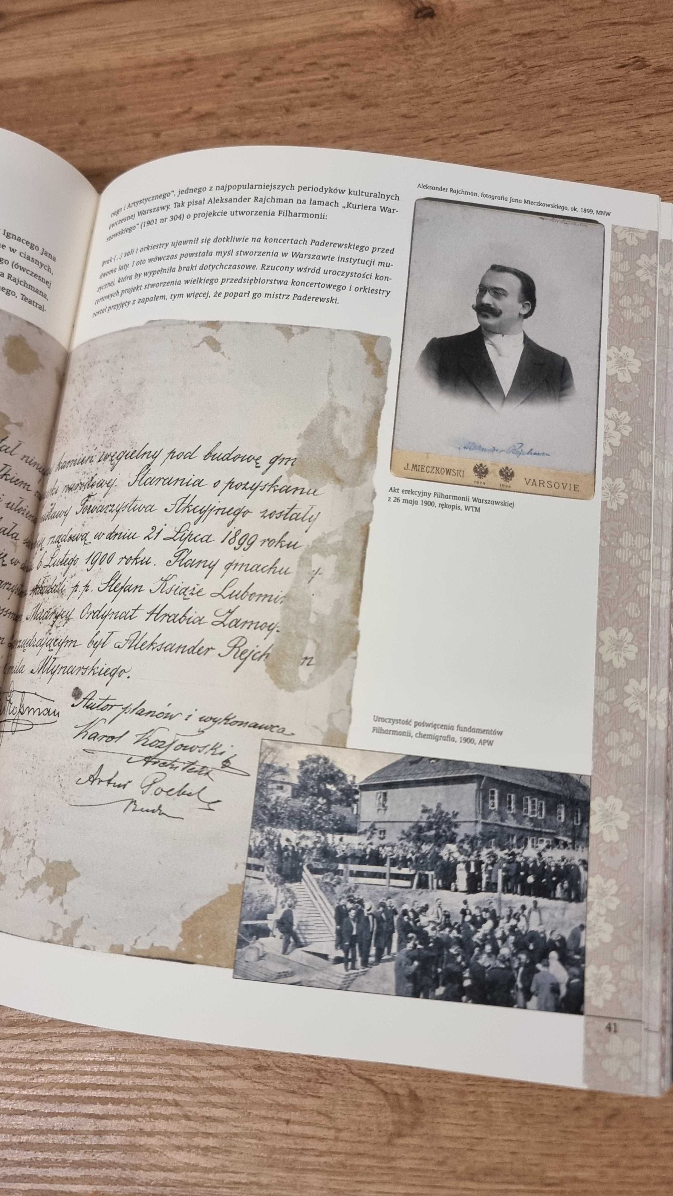 "100 lat Filharmonii w Warszawie 1901 - 2001" - z dedykacją dyrektora