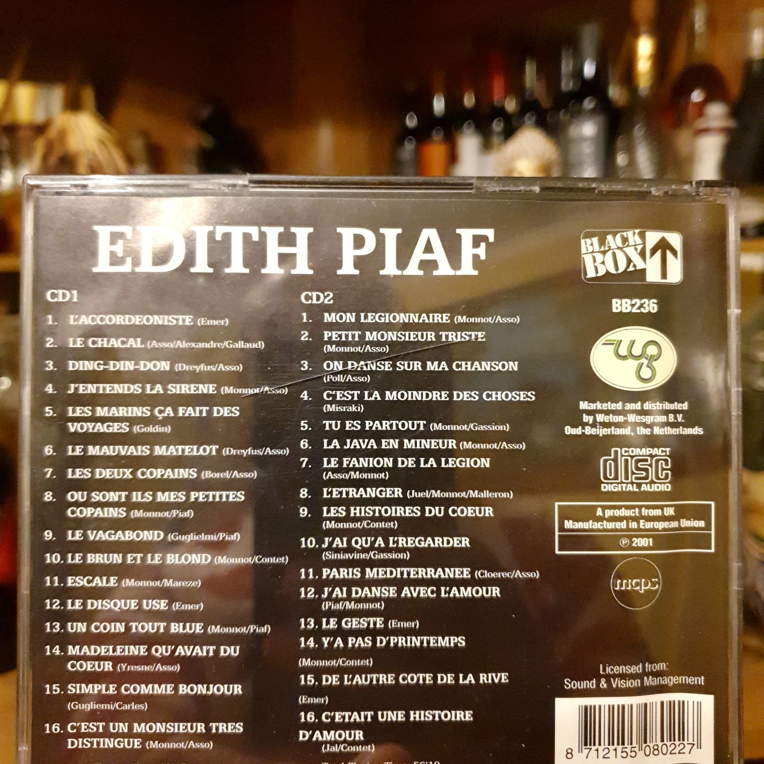 Edith Piaf - Album Mediterranée (CD duplo)