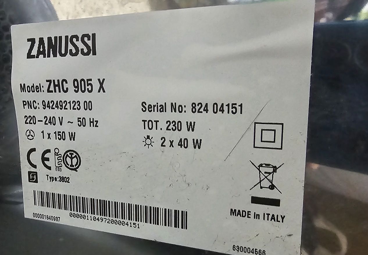 Exaustor Zanussi 80cm