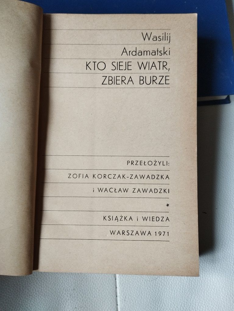 Ardamatski kto sieje wiatr zbiera burzę