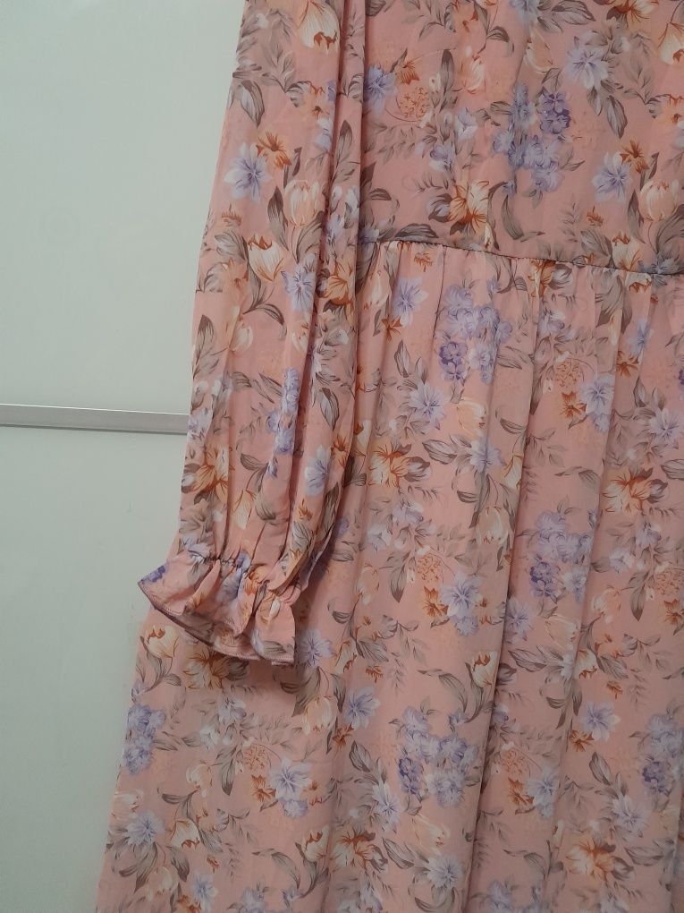 Sukienka szyfonowa długa roz 46
