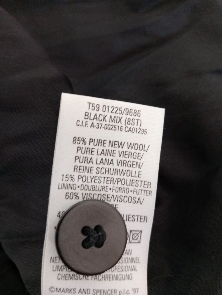 Żakiet r. XS, marynarka M&S , Virgin Wool