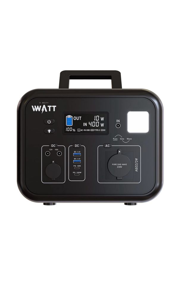 Зарядная станция электрическая портативная V-WATT ALPHA 600 W