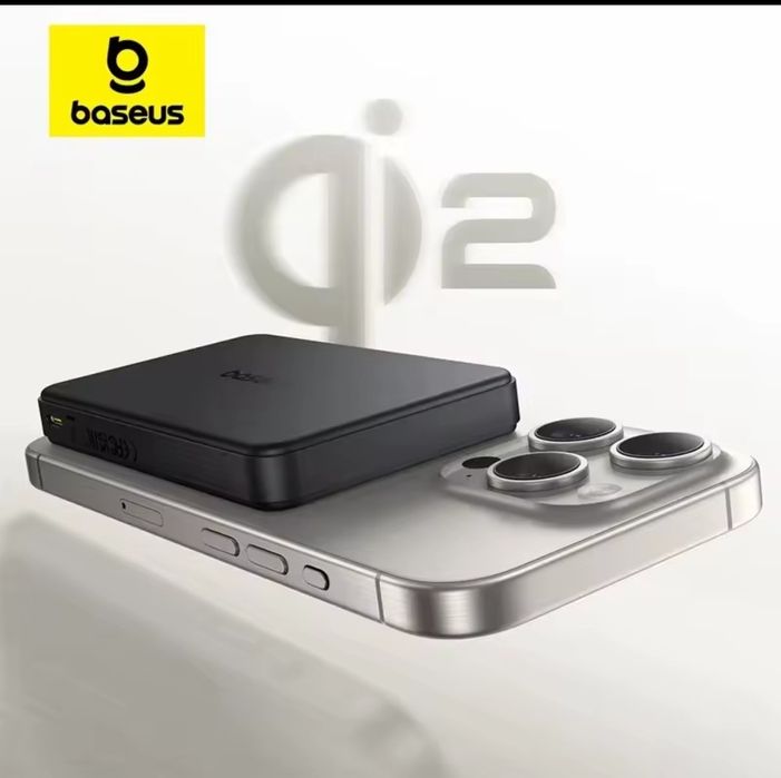 Baseus Qi2 Magnetic Power Bank 10000 mAh 22W

+ 22.5W — магнітний паве