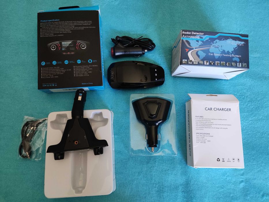 Acessórios + Bluetooth USB MP3 + Carregador USB Adaptador + Chuventos