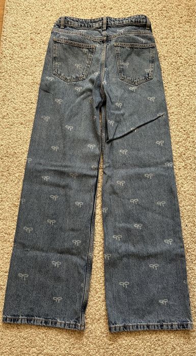 Джинси Sinsay Wide Leg Denim з бантиками розмір 36