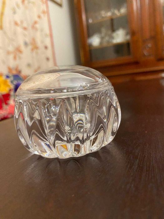 Caixa de bugigangas Princess House de cristal