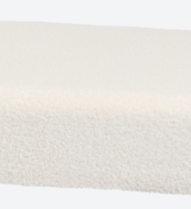 Banco comprido tecido boucle