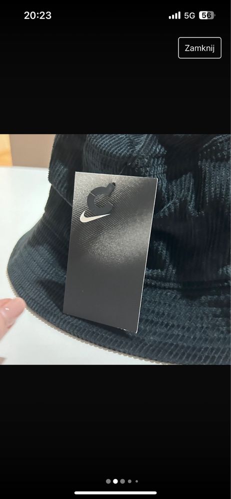 Kapelusz BucketHat Nike Prążkowany