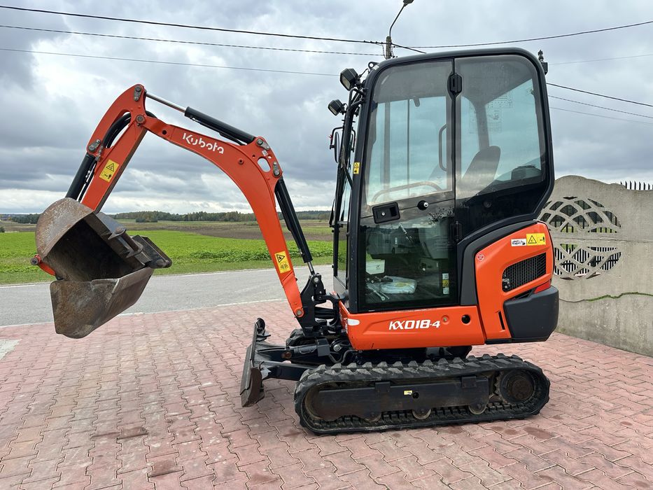 Minikoparka KUBOTA KX018-4! Stan Bardzo Dobry! (Volvo, Yanmar, Terex)