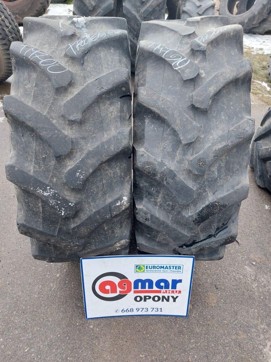320/70R20 Pirelli Trelleborg opony używane rolnicze para