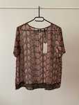 MANGO bluzka koszulka mgiełka oversize S 36