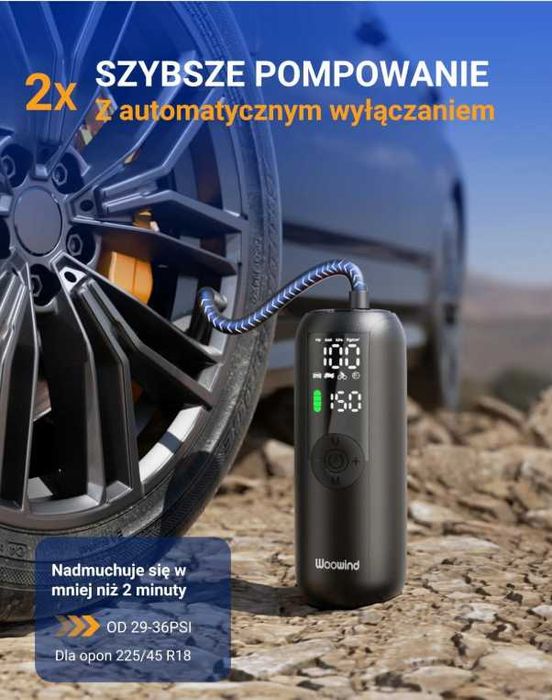 Woowind LP1 Pompka Elektryczna 150 PSI Auto-Wyłączanie Presta Schrader