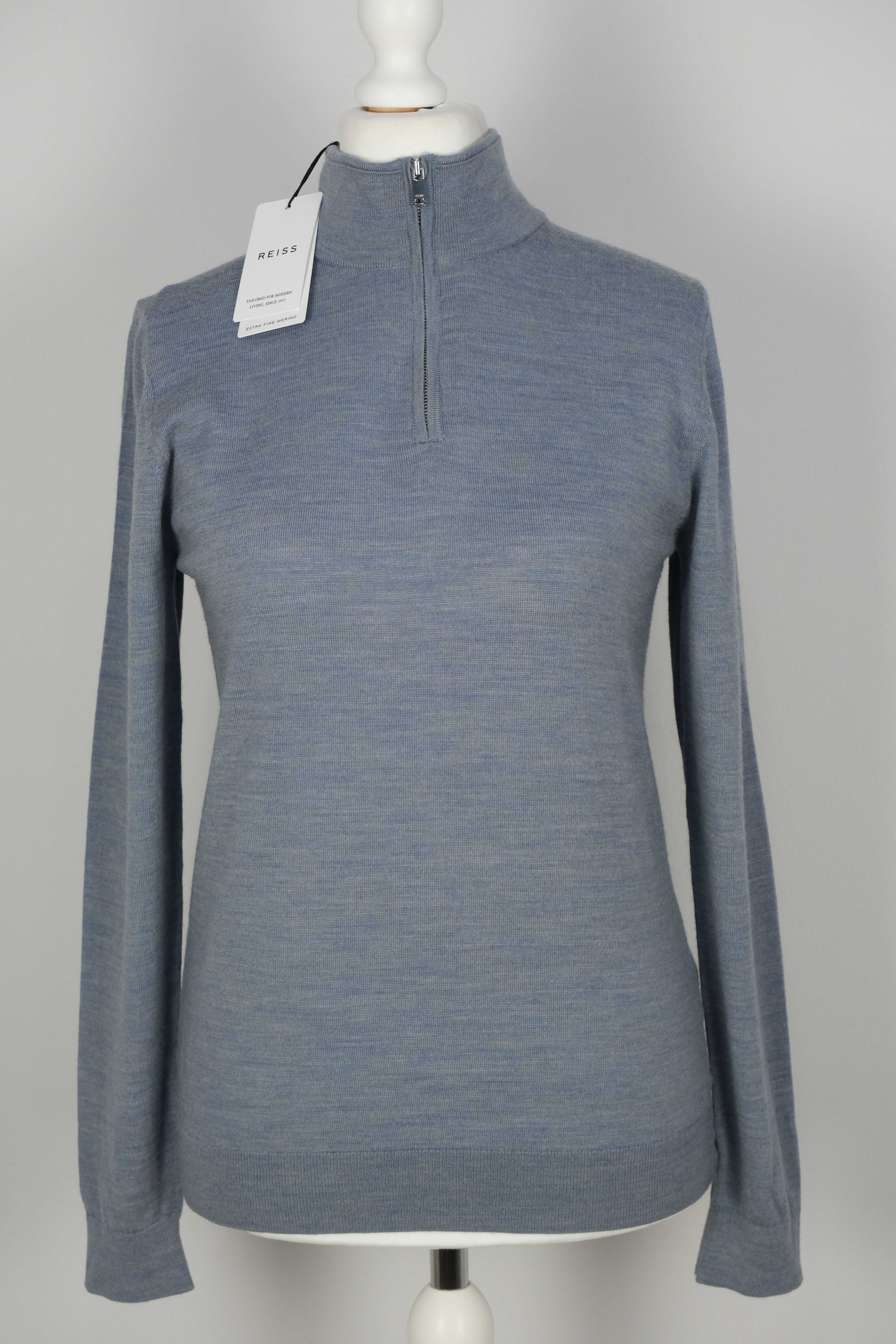 Reiss merino wool sweterek r S nowy