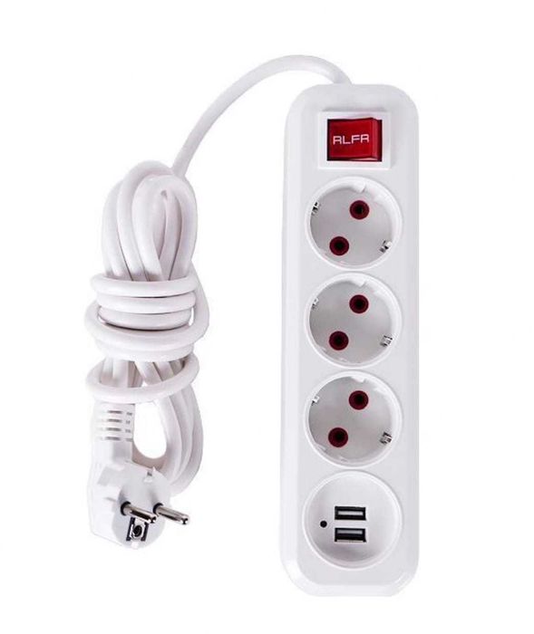 Сетевой удлинитель , фильтр, на 5 розетки с выключателем 5 метров 220В