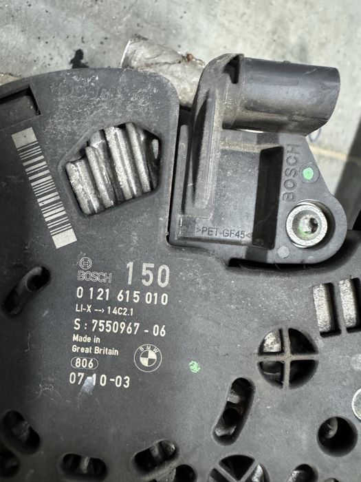 Słupek silnik n53 272k  alternetor kompresor klimy wiązka e90 e60