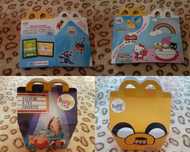 Caixas mcdonalds : adventure time / cantar / hello kitty / pokemon