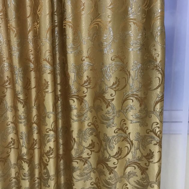 Комплект штор з ламбрекеном з жаккарда, штори з ламбрекеном у вітальню
