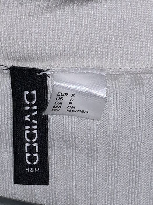 crop top dlugi rekaw long sleeve z kolnierzykiem h&m