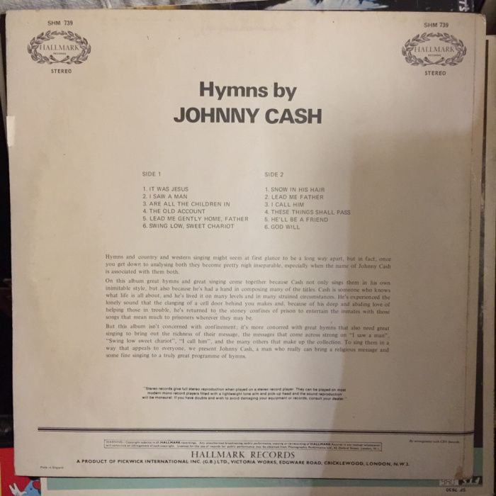 Disco: Hymns by Johnny Cash - 1959