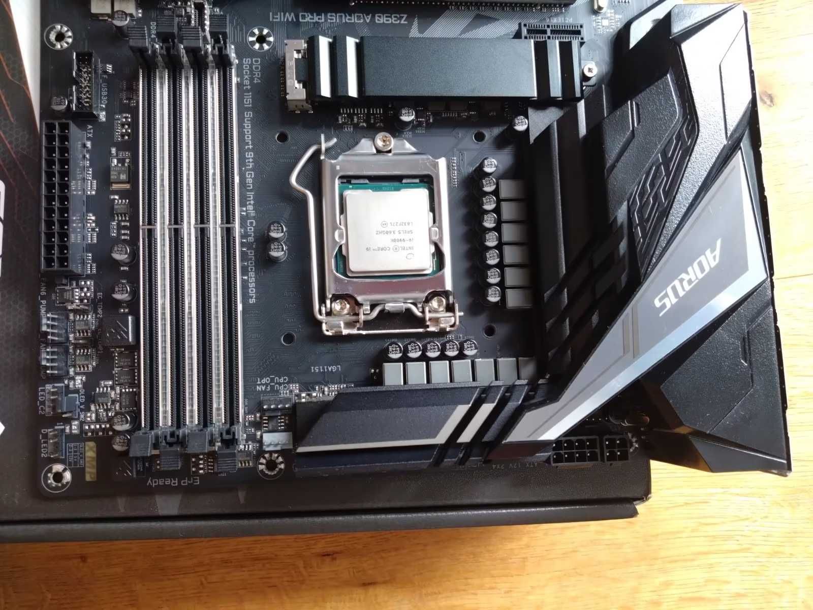 Intel Core i9-9900K + Z390 Aorus PRO WIFI +32 GB DDR4–zestaw