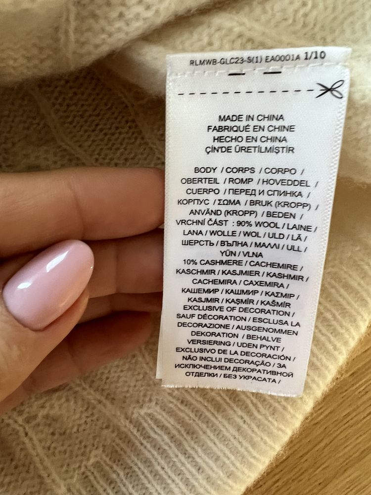Swetr Polo Ralph S M 36 38
