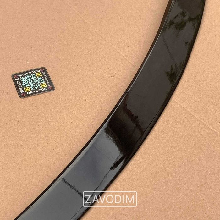 tesla S 3 2012-2024 спойлер PLAID стиль ЧОРНИЙ ГЛЯНЕЦЬ ABS + скотч