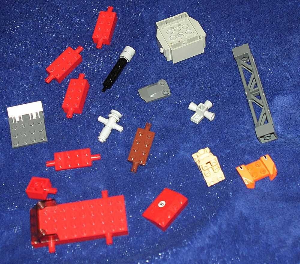 LEGO
klocki lego -różne części np. elementy do kół, w różnym kolorze