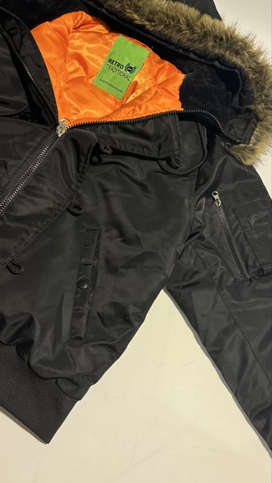 ma1 аляска куртка бомбер alaska утепленная со стемным мехом