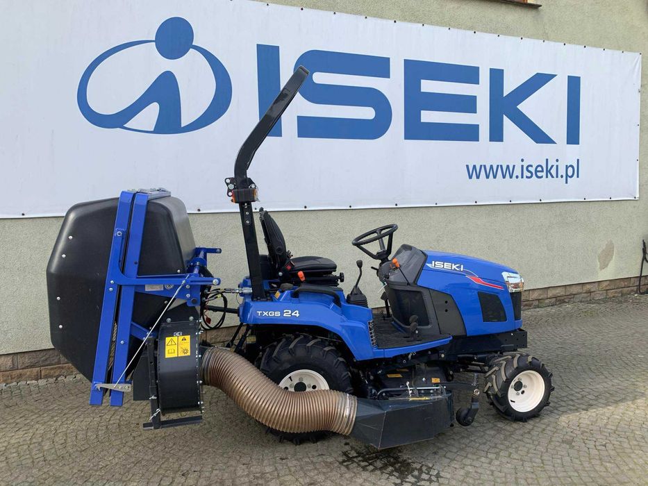 Ciągnik Iseki TXGS24 24 KM z kosiarką i koszem na trawę CENA BRUTTO