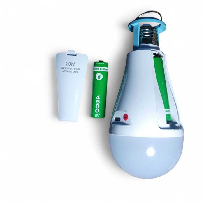 Аварийная LED Лампа под обычный патрон E27. Аккумуляторы 2 шт,