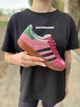 Женские кроссовки Adidas x Gucci Gazelle Pink розпродаж