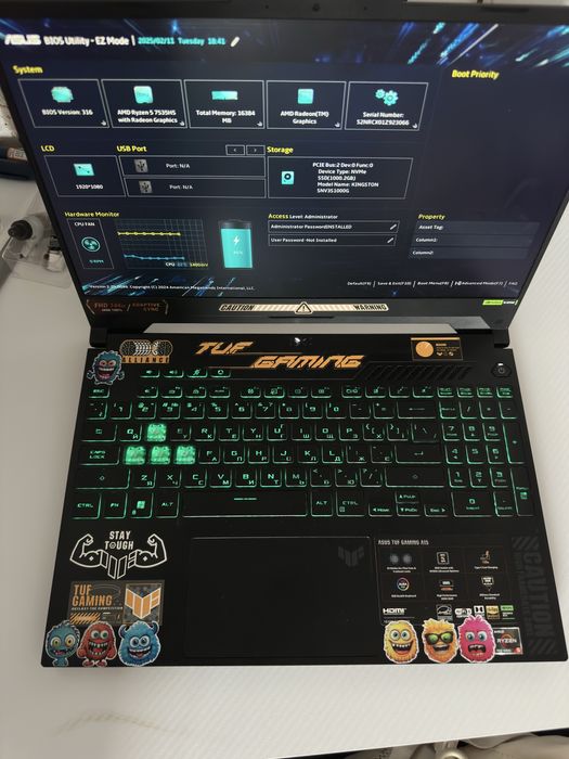 Asus TUF Gaming A15 FA507NV-LP109 Mecha Gray