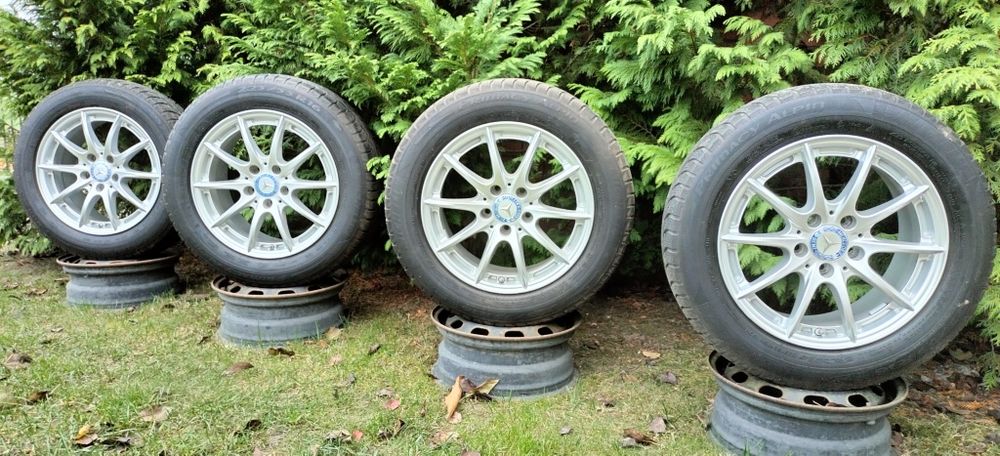 Felgi oryginał Mercedes E klasa W212 7,5Jx16 ET45 Opony Zima 225/55R16