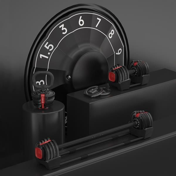 sgr18 pro set 3w1 zestaw regulowanych sztangielek 41 kg hms