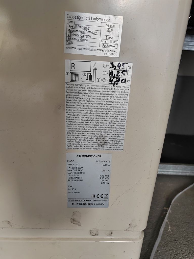 Klimatyzator Fujitsu z dwoma jednostkami wewnętrznymi
