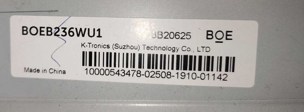 Monitor Curvo HP X24c para peças