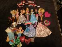 Lalki Barbie, akcesoria, sukienki, buciki, kucyki