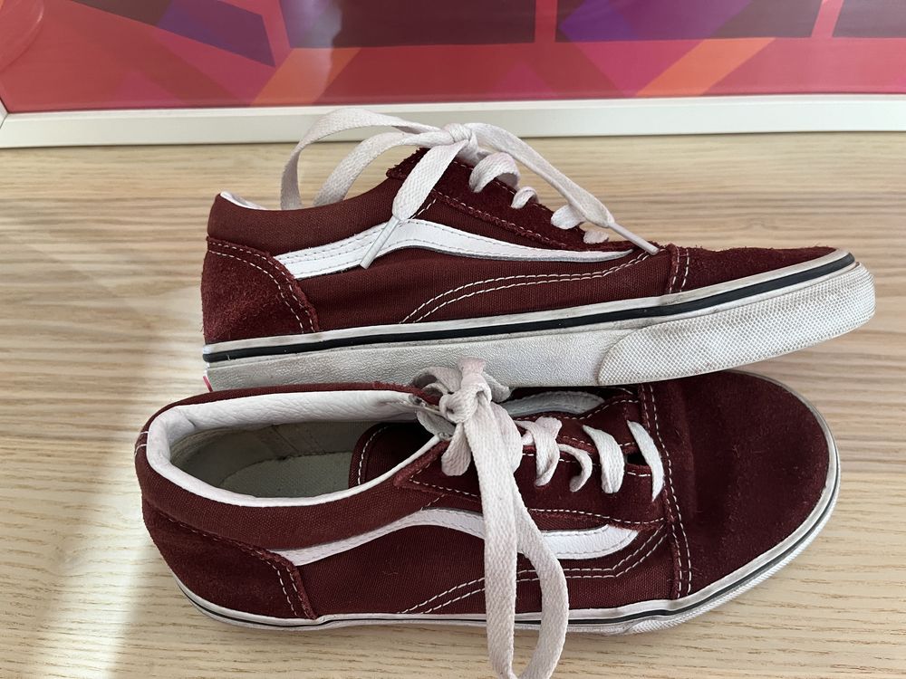 Vans bordeaux tamanho 34