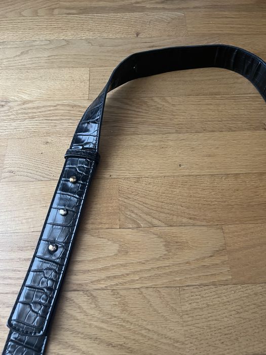 Czarna torebka wężowa skóra